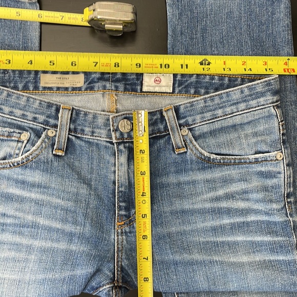 AG Adriano Goldschmied Jeans Calypso THE STILT 28R Cigarette Leg W30 L30.5 USA - Picture 13 of 16